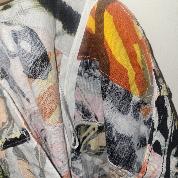 For Cynthia Linen Blend Pattern Skirt - Picture 9 of 12